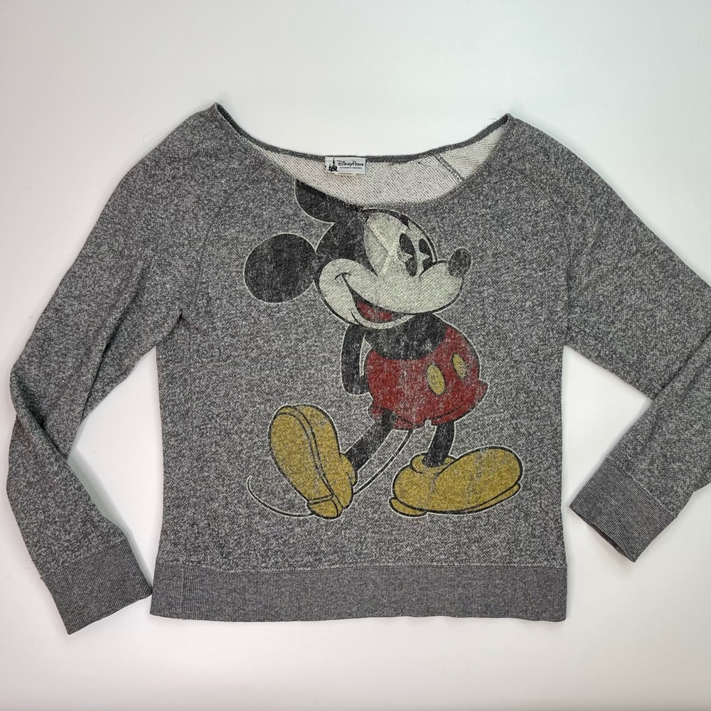 Disney Gray Mickey Mouse Sweatshirt